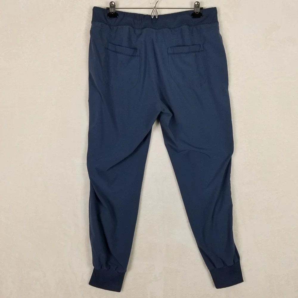 Athleta Joggers Women 14 Blue Trekkie North Recycled Stretch Hiking Activewear
